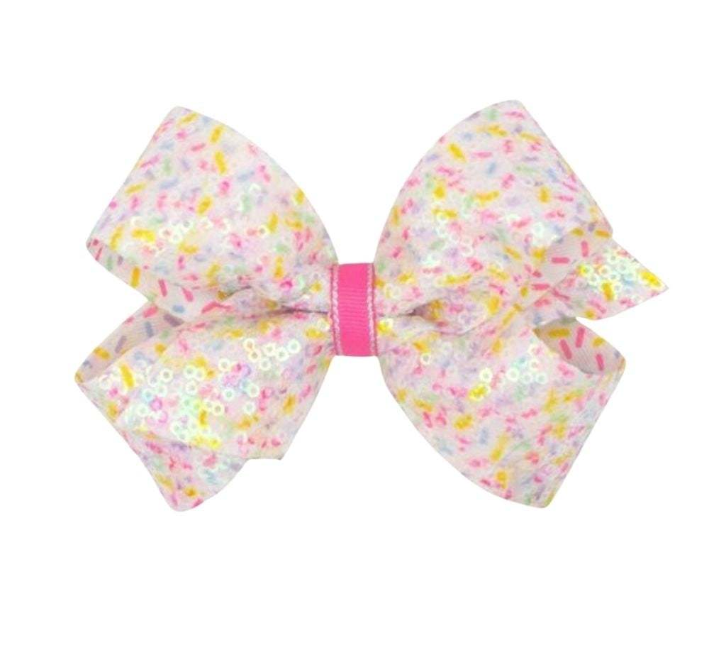 Medium Sequins Birthday Confetti Bow