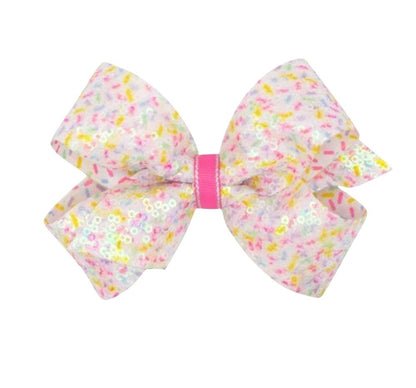 Medium Sequins Birthday Confetti Bow