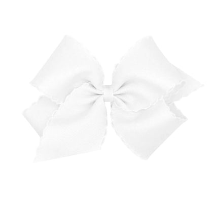 Medium Moonstitch Basic Bow White/White