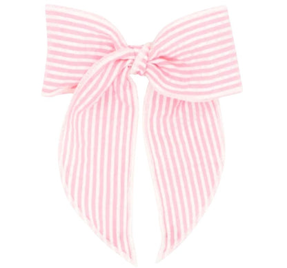 King Seersucker Fab Pink Bow
