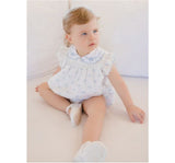 Blue Bows Romper