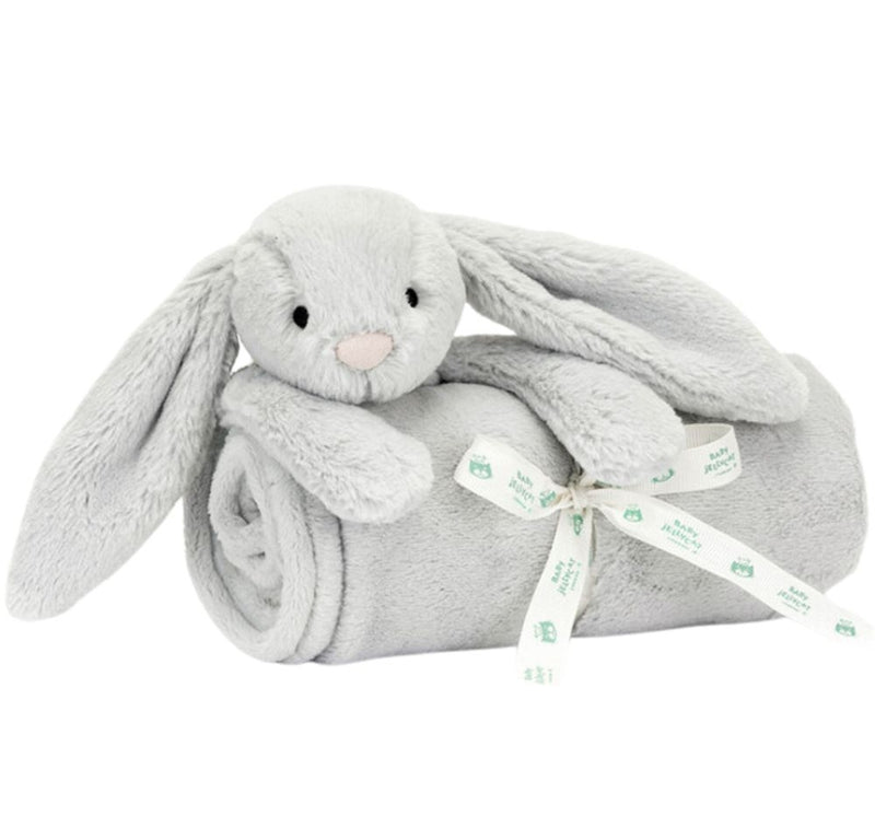 Bashful Grey Bunny Blankie