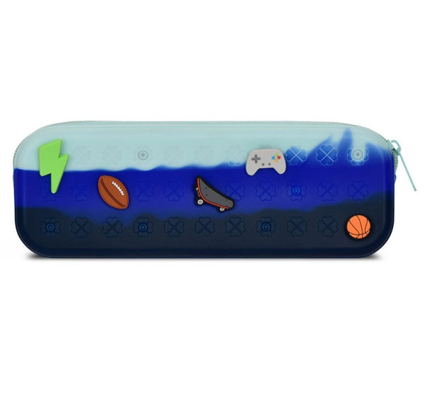 Ocean Waves Charmed Jelly Pencil Case
