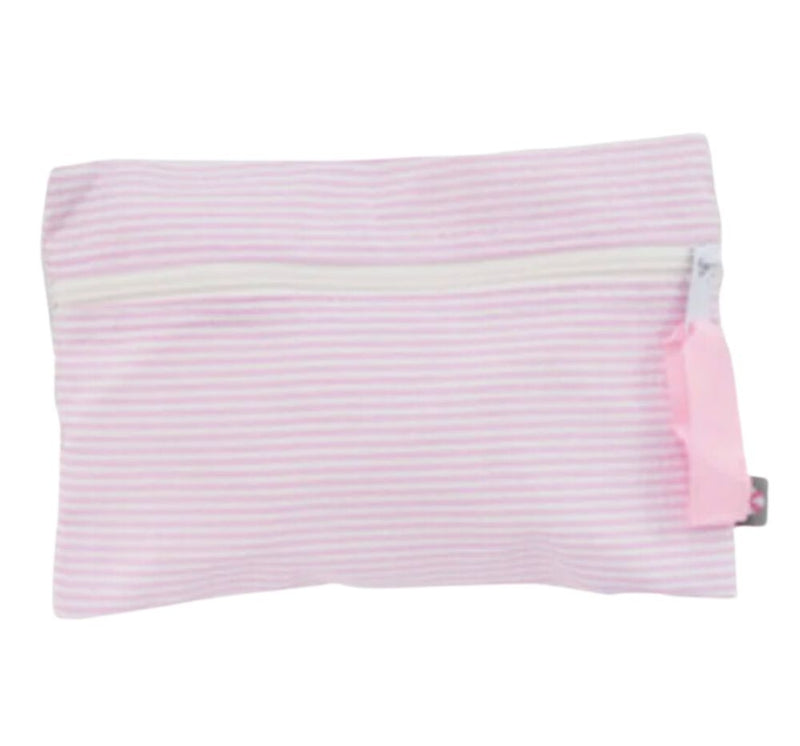 Pink Seersucker Cosmo Bag