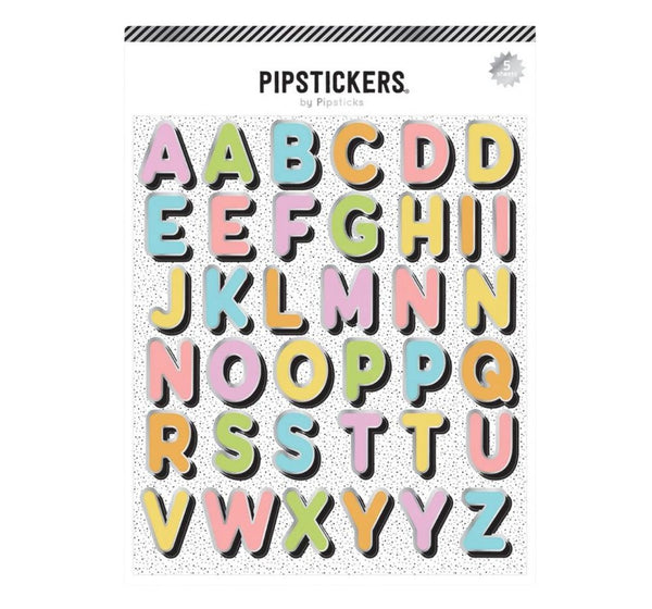 Pastel Party Big Alphabet 5ct