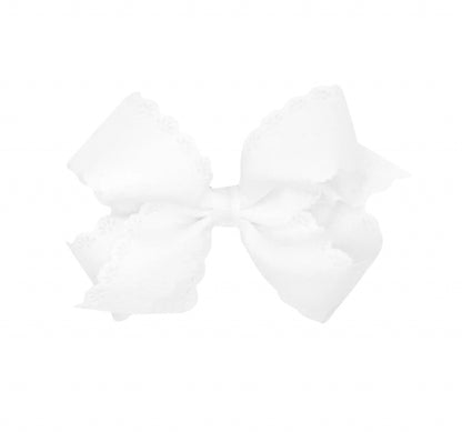 Med Eyelet Embossed Gg Bow Antique White