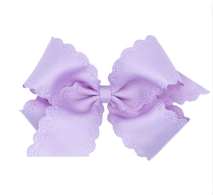 Sml Kng Eyelet Embossed Gg Bow Light Orchid