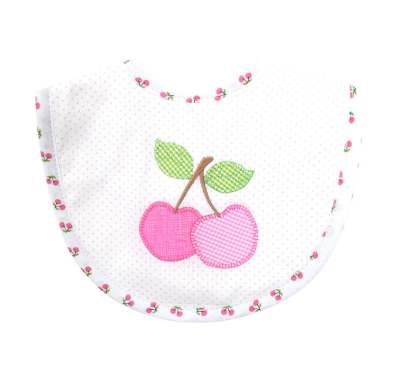 Cherries Medium Bib