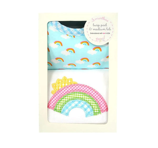 Rainbow Bib/Burp Box Set