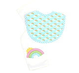 Rainbow Bib/Burp Box Set