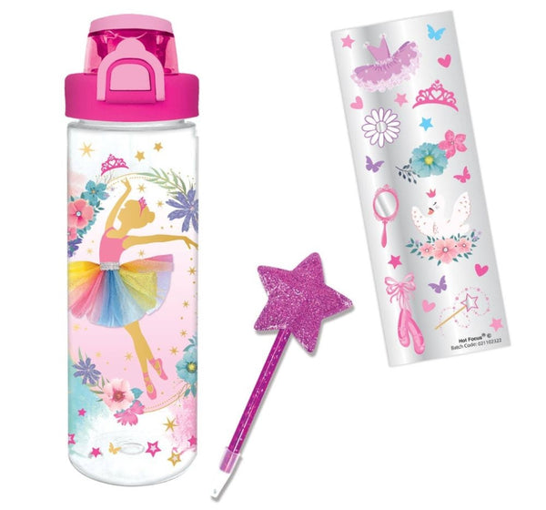 Pop Open Water Bottle Writing Fun Bb
