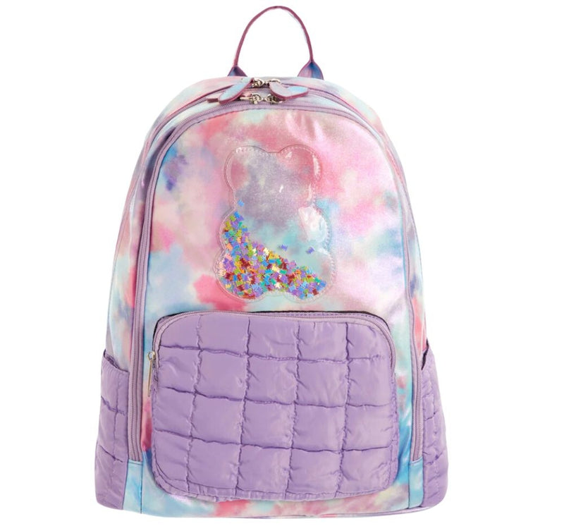 Mochila Tie Dye Purple Confetti Bear