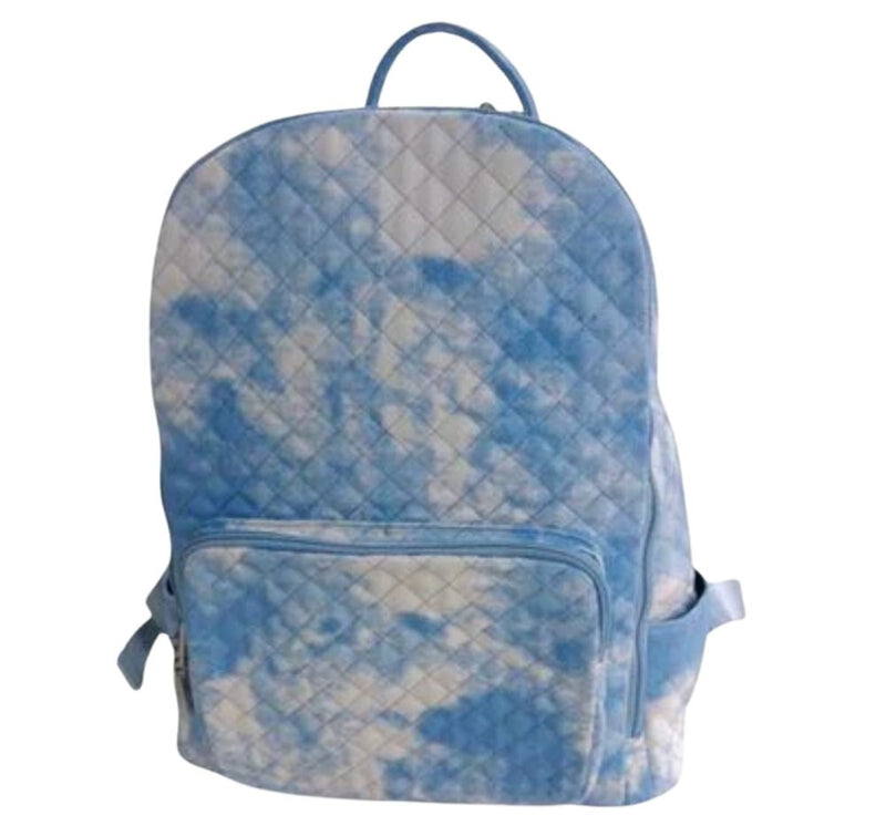 Tie Dye Quilted Blue Backpack