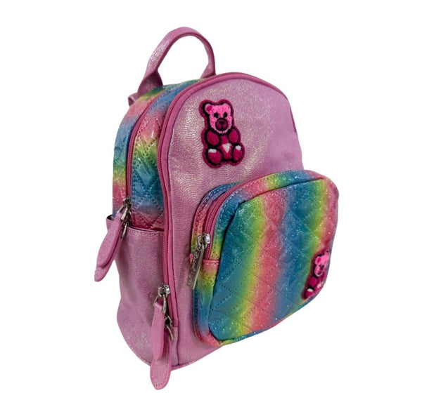 Mini Mochila Rosa Galaxy Shimmer Gummy