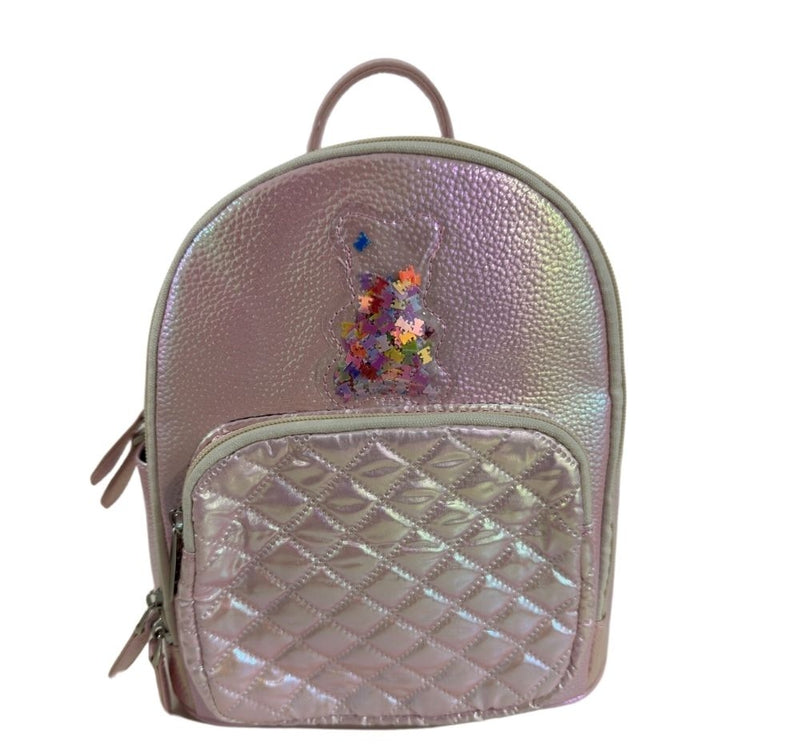 Mini Mochila Rosa Confetti Gummy