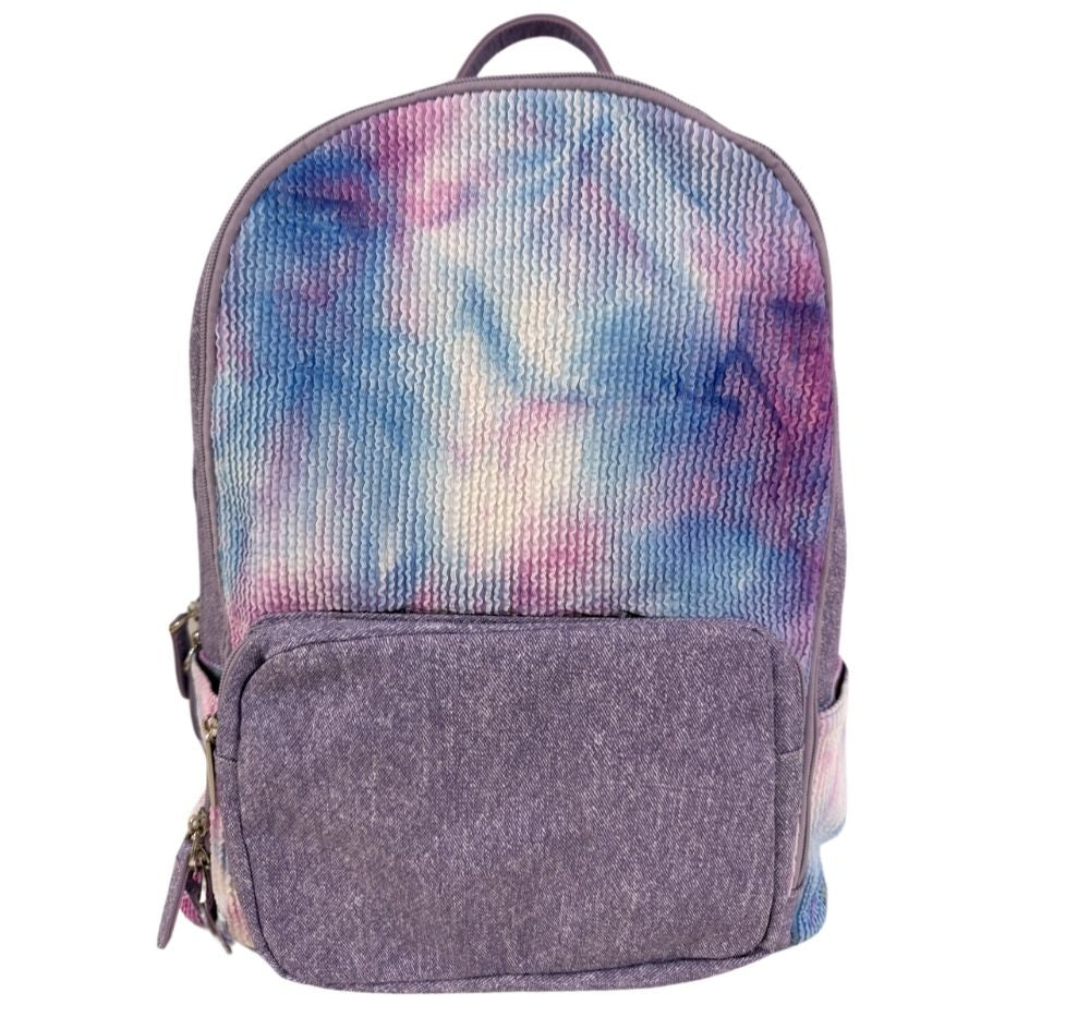 Crinkletd Pastel/Lavender Backpack