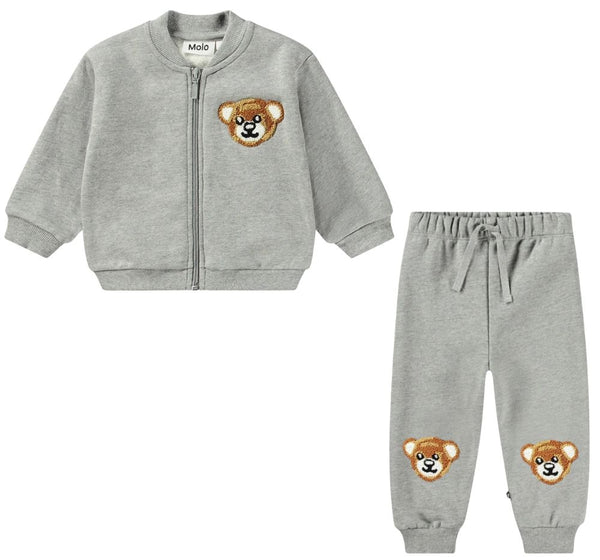 Conjunto Gris Teddy Friend