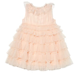 Mural Tulle Dress Pale Coral