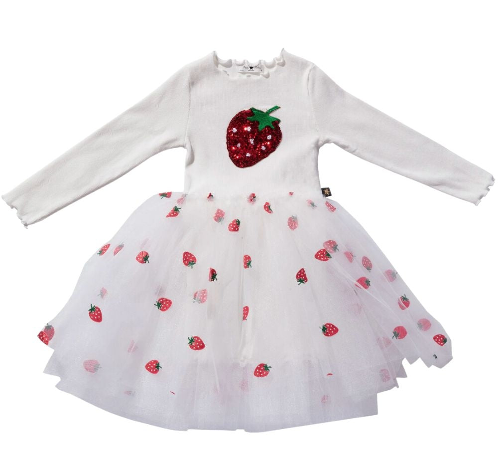 Gia Frill Tutu Dress White