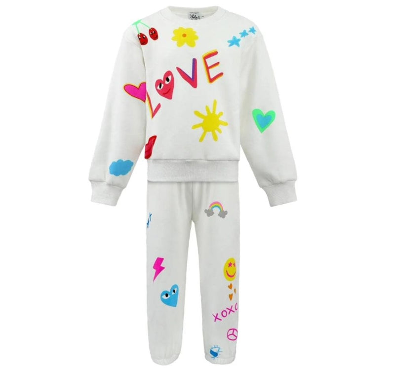 Conjunto Love Doodle Women's