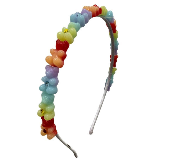 Diadema Gummy Bear Multi Pastel-Glitter