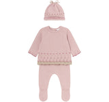 Set Suéter Pantalon Y Gorro Rosa Sugar