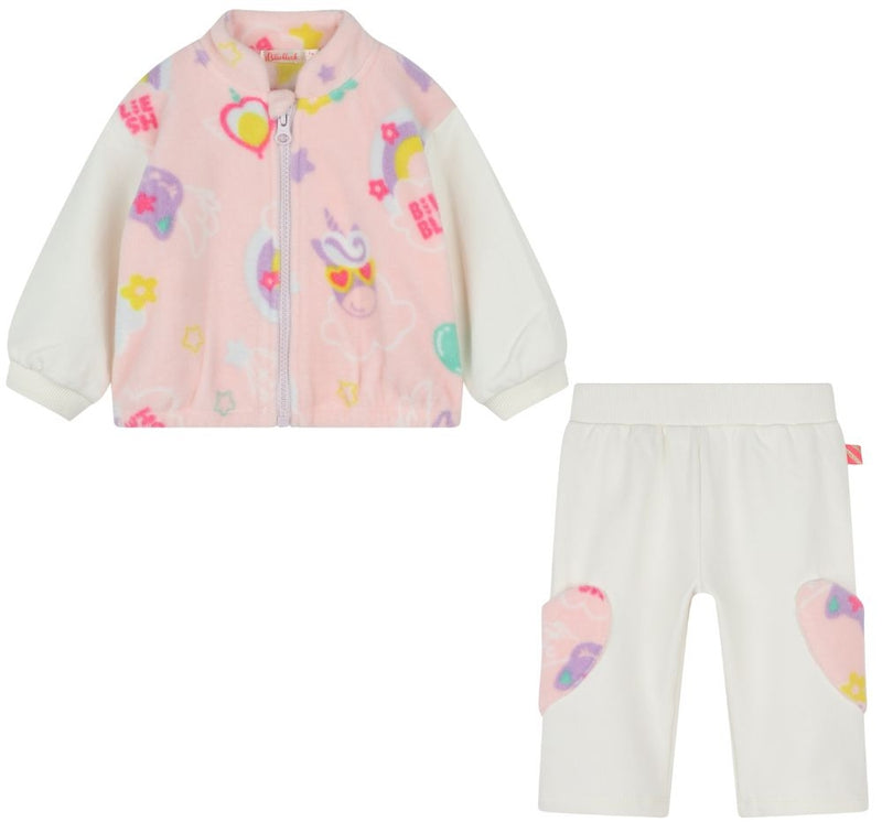 Conjunto Chamarra Magical Rainbow  Y Pantalones Heart-Shaped Pockets