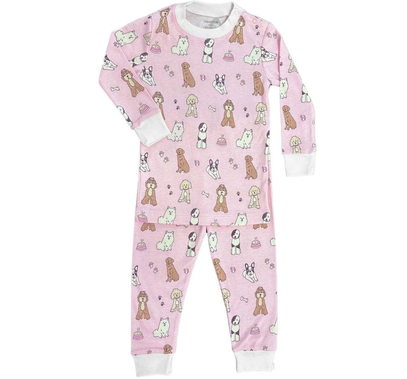 2PC Pijama Rosa Doggie Day Care