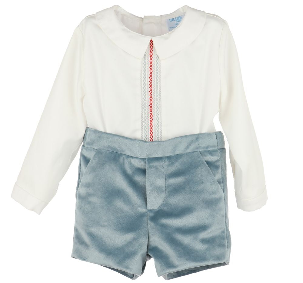 Deluxe Velvet Boy Set Blue