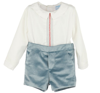 Deluxe Velvet Boy Set Blue