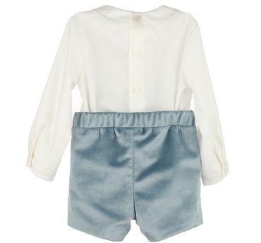 Deluxe Velvet Boy Set Blue