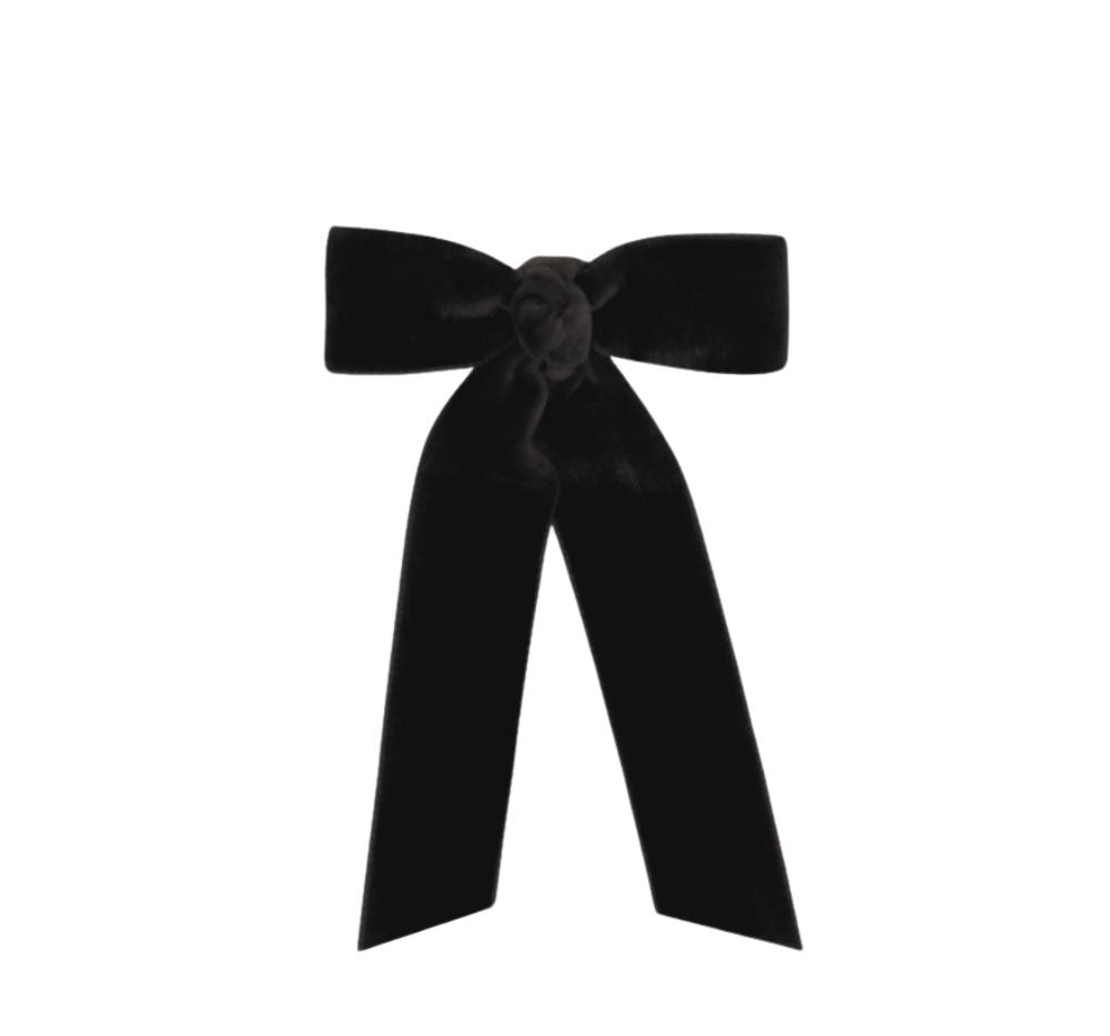 Tiny Velvet Streamer Black