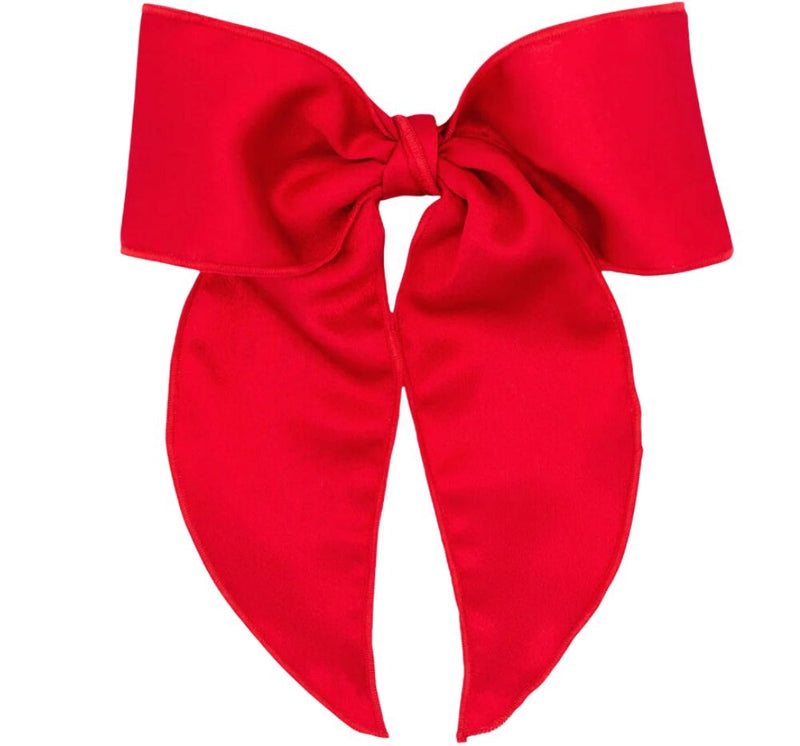 King Satin Fabric Bow Red