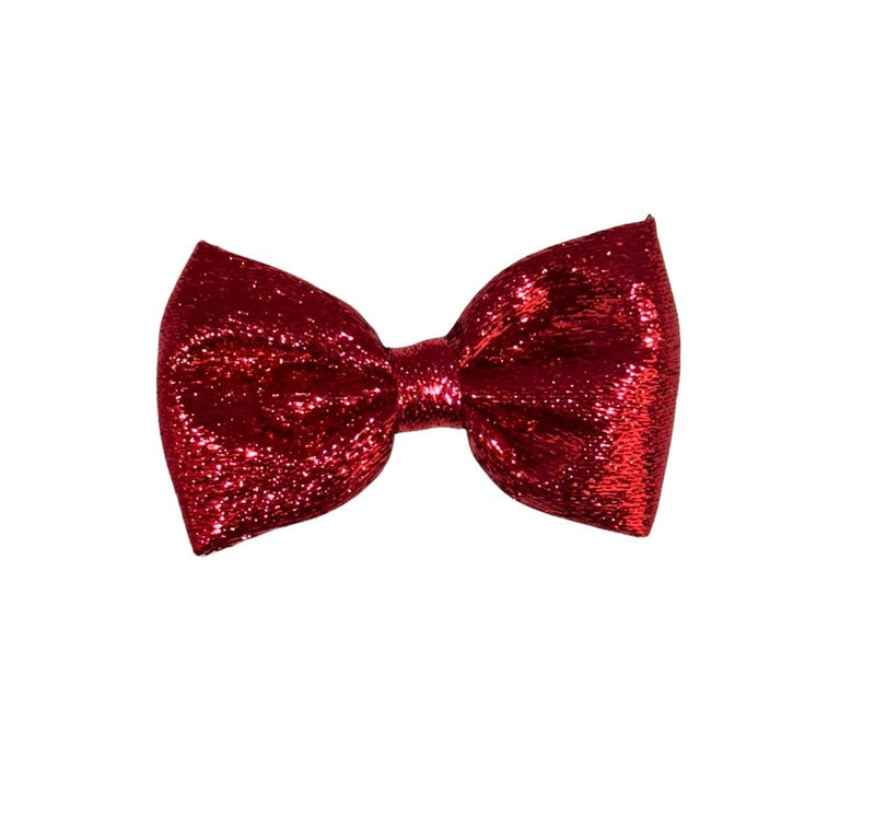 Mini Metallic Bowties Red