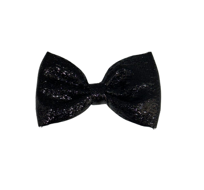 Mini Metallic Bowties Black