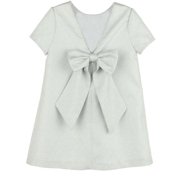 Vestido Azul Jacquard Twinkle A Line
