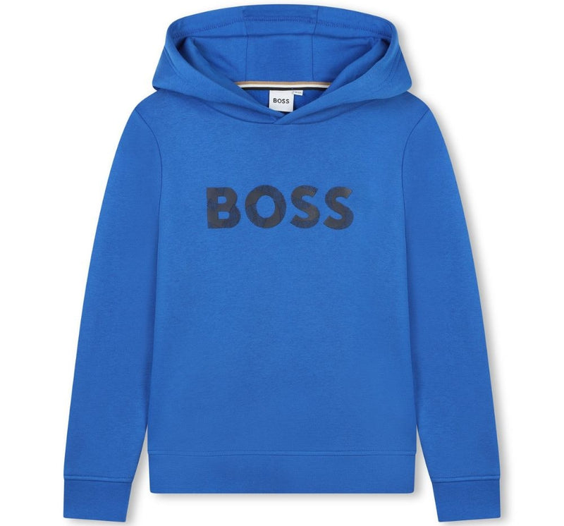 Hoodie Printed Logo Royal Blue