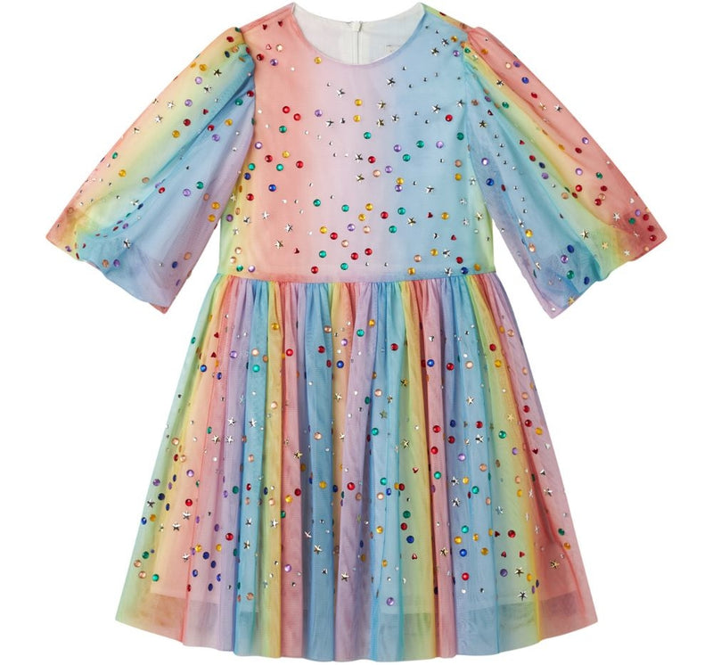 Vestido Tulle Rainbow