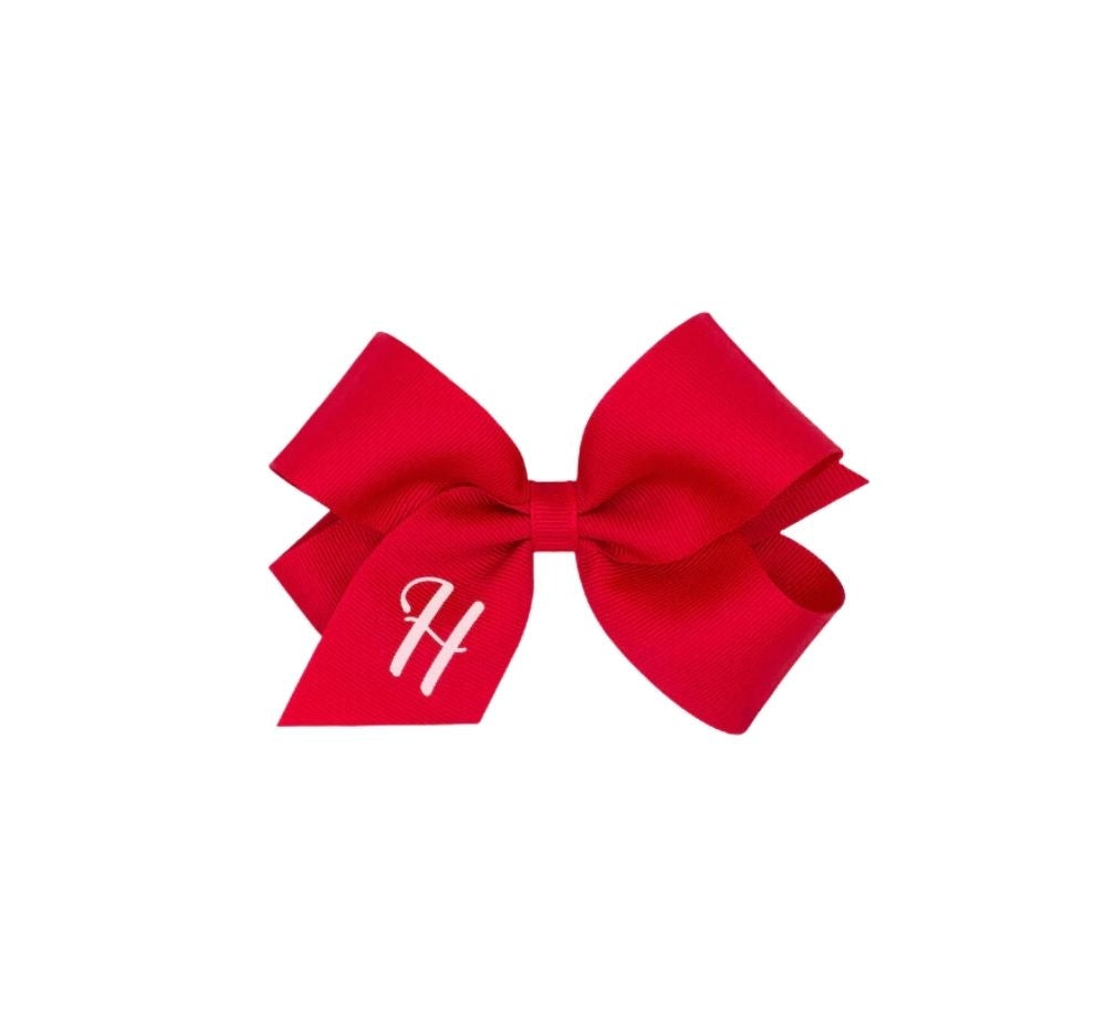 Monogram Gro Mini Bow Red/Wht H