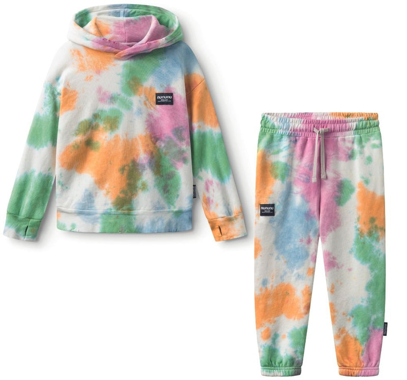 60s Tie Dye Hoodie & Sweatpants Mix