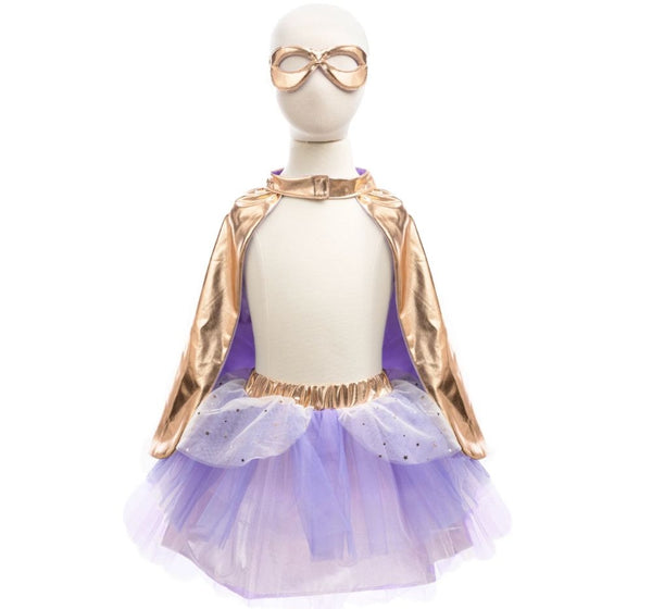 Super Duper Tutu Cape Mask Rose & Lilac 4-6