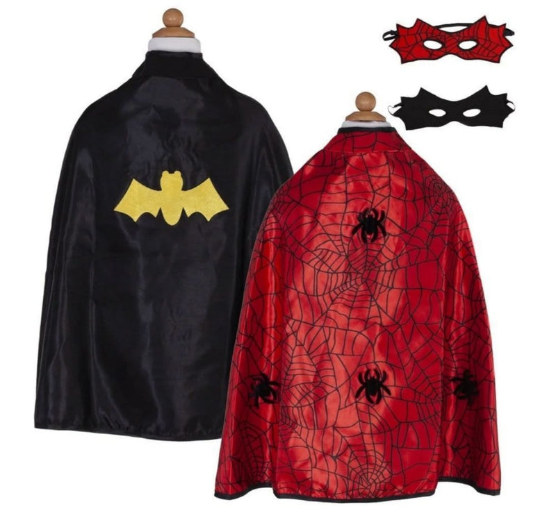 Spider Bat Reversible Cape and Mask 3-4