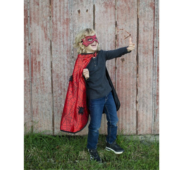 Spider Bat Reversible Cape and Mask 3-4