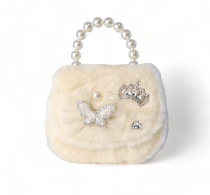 Bolsa Crema Buterfly Furry