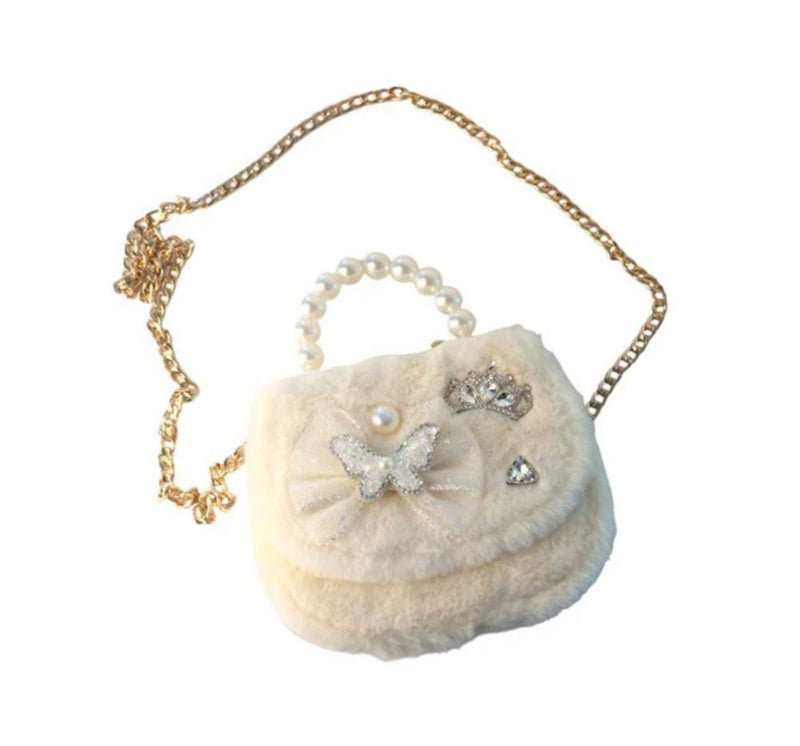 Bolsa Crema Buterfly Furry