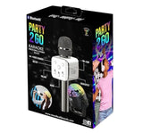 Combo Micrófono y Disco Ball Party 2 Go Negro