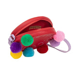 Bolsa Roja Pom Pom