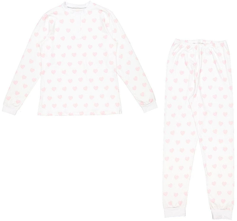 Hearts Pink Ladies Pajama