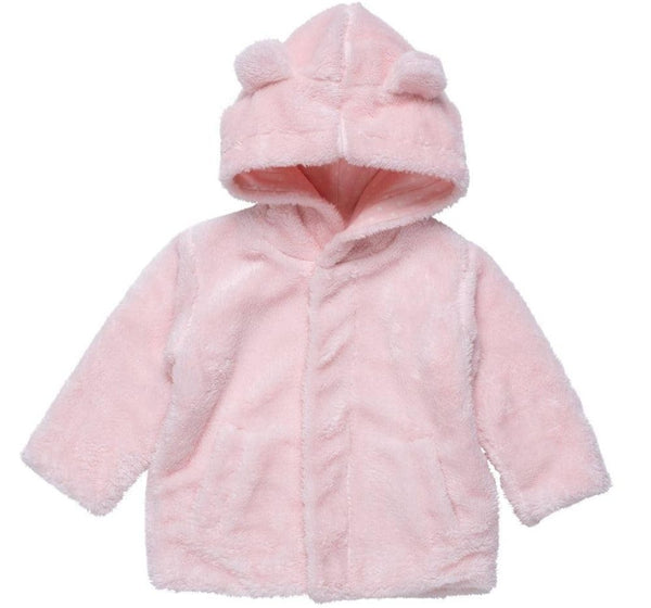 Bears Pink Blossom Minky Jacket Magnetic