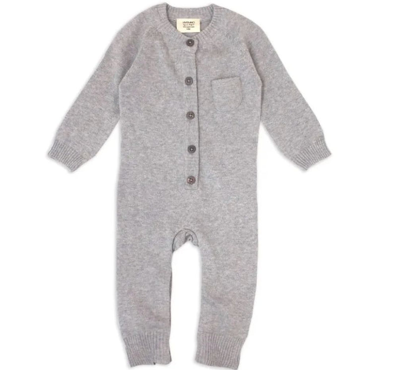 Mameluco Punto Botones Heather Grey